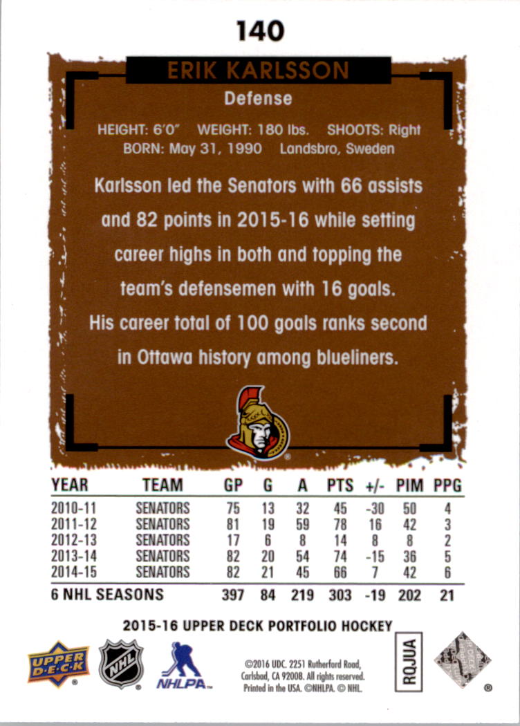 B1737- 2015-16 Upper Deck Portfolio Hockey #S 1-200 -du Pick- 15 + Gratis US - Bild 255 von 363