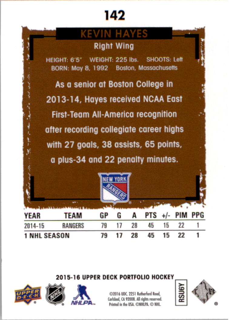 B1737- 2015-16 Upper Deck Portfolio Hockey #S 1-200 -du Pick- 15 + Gratis US - Bild 259 von 363