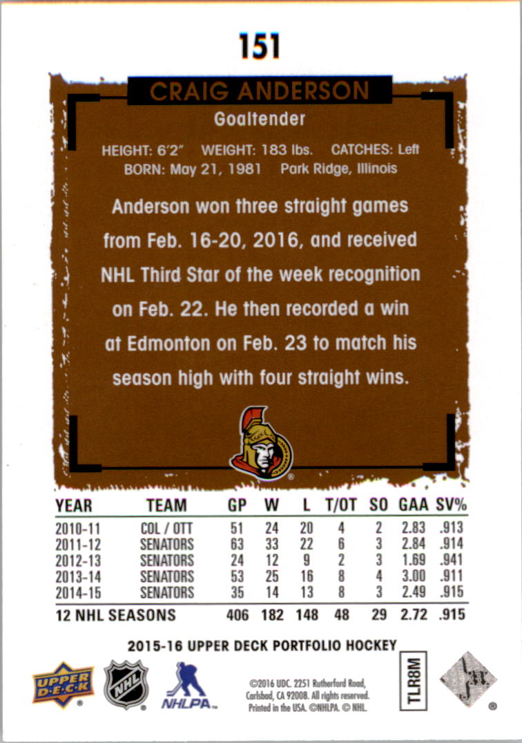 B1737- 2015-16 Upper Deck Portfolio Hockey #S 1-200 -du Pick- 15 + Gratis US - Bild 275 von 363