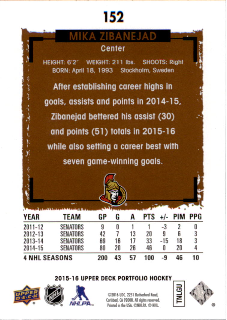 B1737- 2015-16 Upper Deck Portfolio Hockey #S 1-200 -du Pick- 15 + Gratis US - Bild 277 von 363