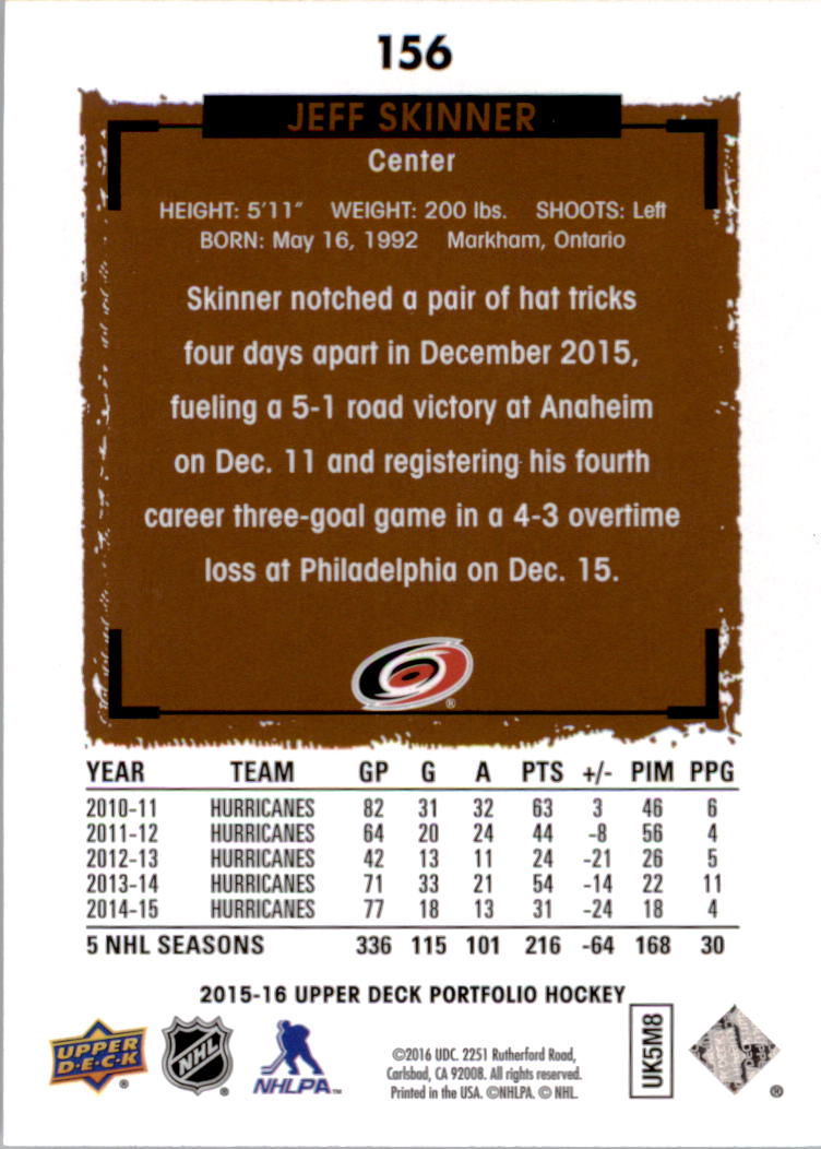 B1737- 2015-16 Upper Deck Portfolio Hockey #S 1-200 -du Pick- 15 + Gratis US - Bild 285 von 363