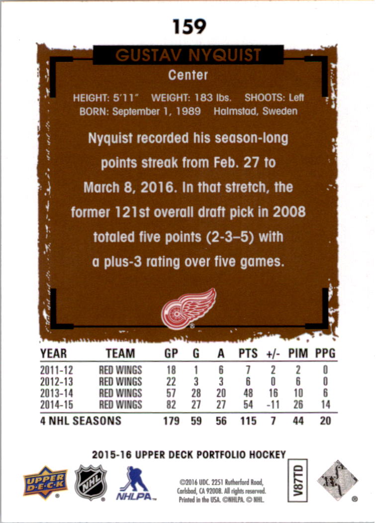 B1737- 2015-16 Upper Deck Portfolio Hockey #S 1-200 -du Pick- 15 + Gratis US - Bild 291 von 363