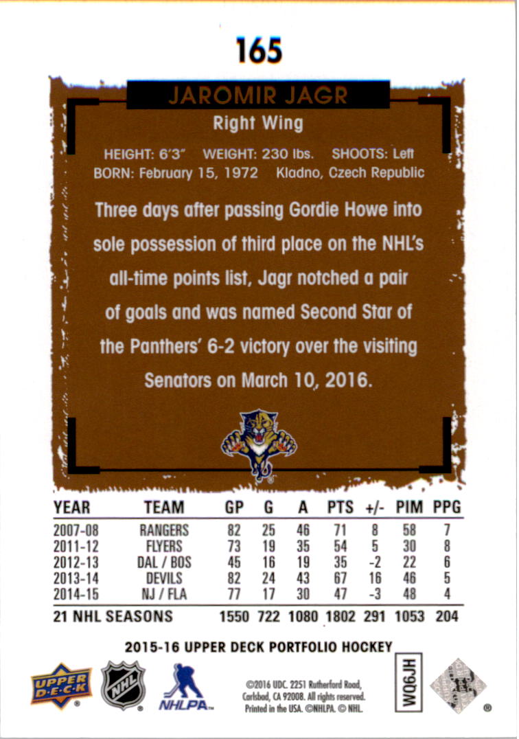 B1737- 2015-16 Upper Deck Portfolio Hockey #S 1-200 -du Pick- 15 + Gratis US - Bild 299 von 363