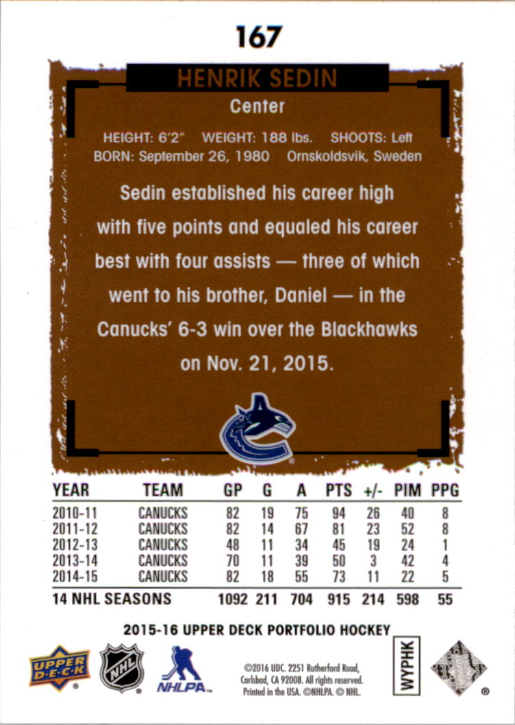 B1737- 2015-16 Upper Deck Portfolio Hockey #S 1-200 -du Pick- 15 + Gratis US - Bild 303 von 363