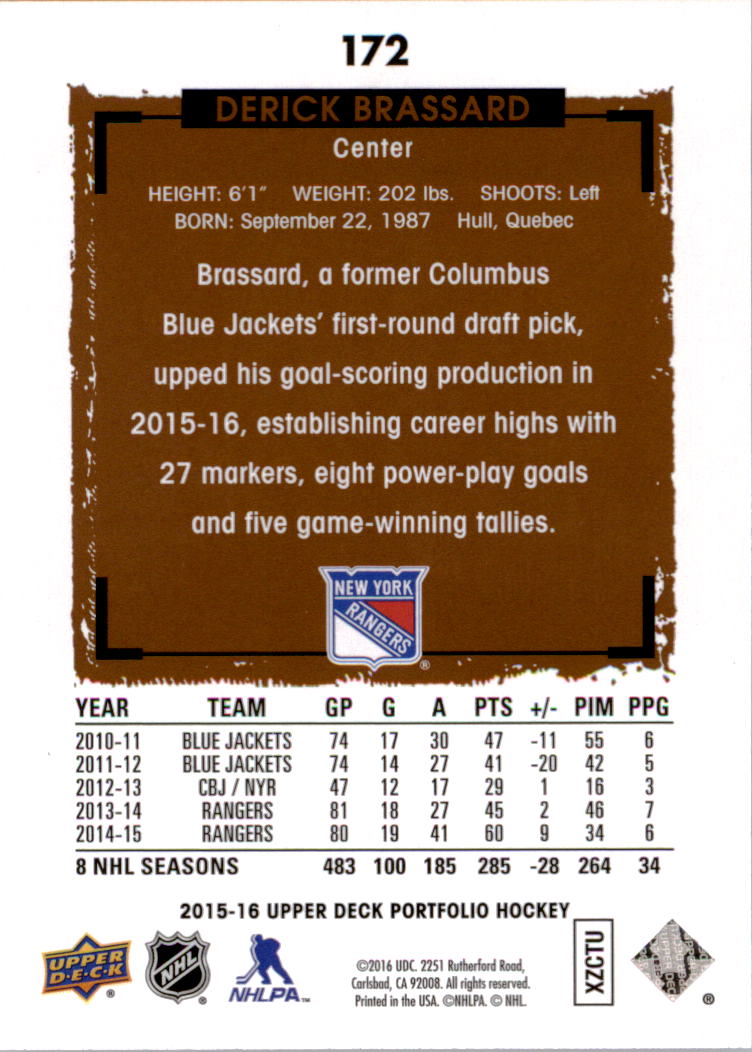 B1737- 2015-16 Upper Deck Portfolio Hockey #S 1-200 -du Pick- 15 + Gratis US - Bild 313 von 363
