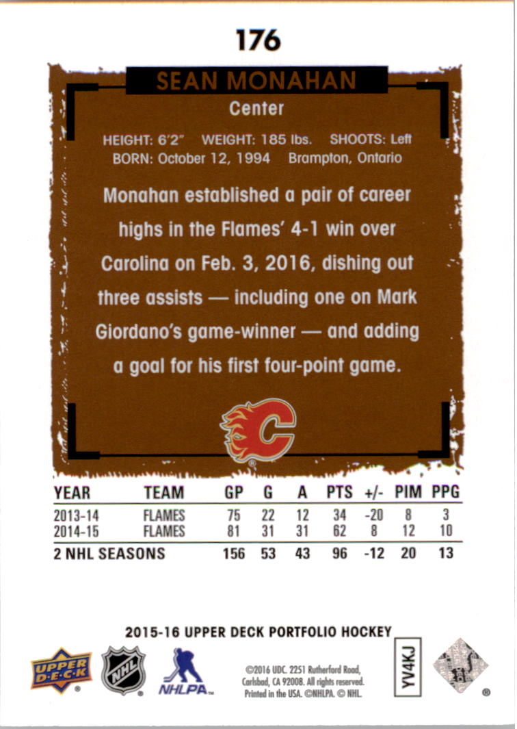 B1737- 2015-16 Upper Deck Portfolio Hockey #S 1-200 -du Pick- 15 + Gratis US - Bild 321 von 363