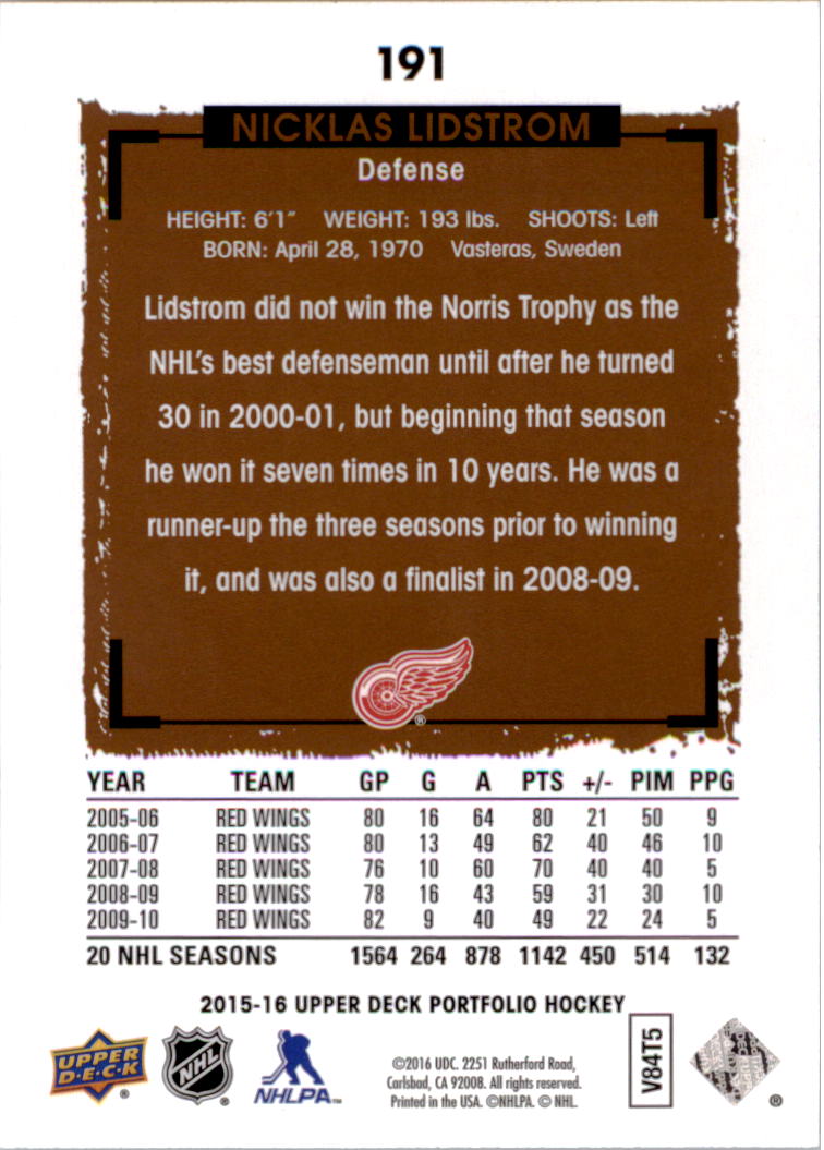 B1737- 2015-16 Upper Deck Portfolio Hockey #S 1-200 -du Pick- 15 + Gratis US - Bild 349 von 363