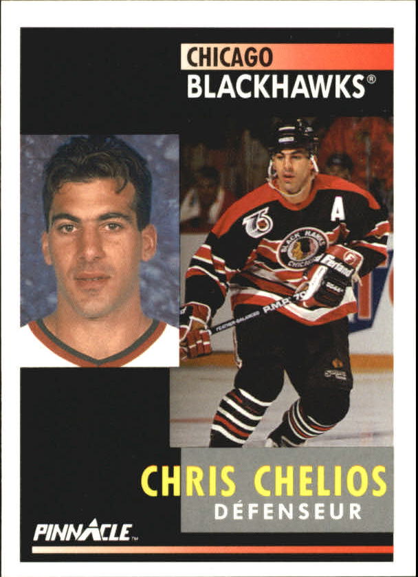 1991-92 Pinnacle French #58 Chris Chelios