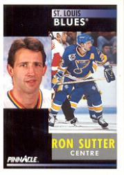 1991-92 Pinnacle French #95 Ron Sutter