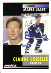 1991-92 Pinnacle French #296 Claude Loiselle