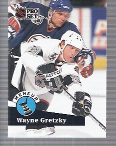 1991-92 Pro Set CC French #CC5 Wayne Gretzky