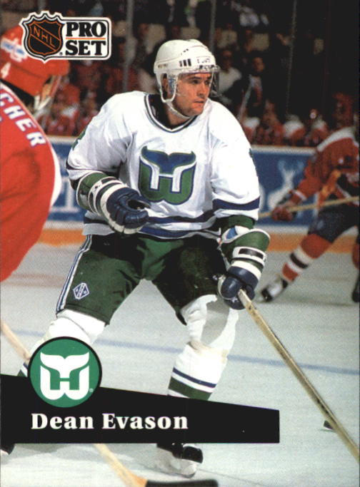 1991-92 Pro Set French #84 Dean Evason