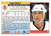 1991-92 Score Canadian English #6 Cam Neely back image