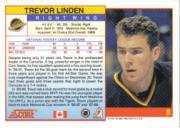 1991-92 Score Canadian English #8 Trevor Linden back image