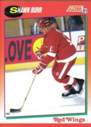 1991-92 Score Canadian English #54 Shawn Burr