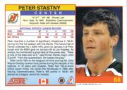 1991-92 Score Canadian English #66 Peter Stastny back image