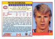 1991-92 Score Canadian English #95 Petr Svoboda back image