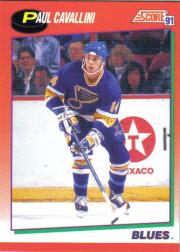 1991-92 Score Canadian English #107 Paul Cavallini