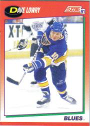 1991-92 Score Canadian English #149 Dave Lowry