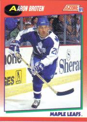 1991-92 Score Canadian English #250 Aaron Broten