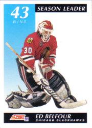 1991-92 Score Canadian English #300 Ed Belfour SL