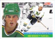 1991-92 Score Canadian English #313 Mike Modano FRAN