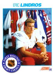 1991-92 Score Canadian English #329 Eric Lindros Draft