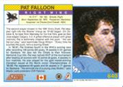 1991-92 Score Canadian English #640 Pat Falloon back image