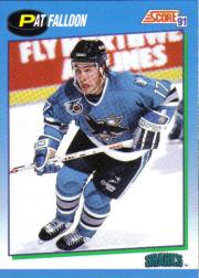 1991-92 Score Canadian English #640 Pat Falloon
