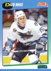 1991-92 Score Canadian English #644 David Bruce RC