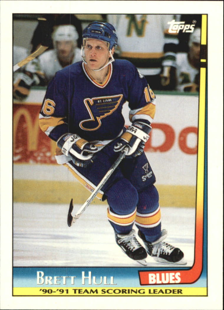  1989-90 Topps #186 Brett Hull NM-MT St. Louis Blues
