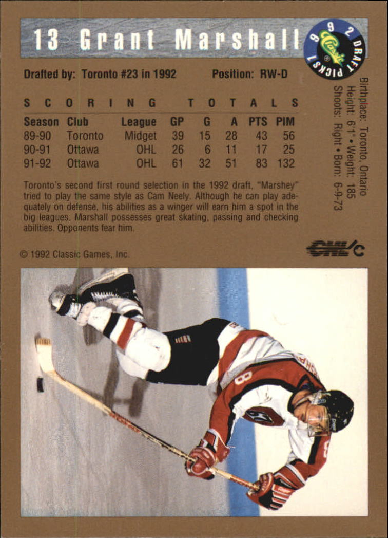 A8499- 1992 Classic Hockey Card #s 1-120 +Inserts -You Pick- 15+ FREE US SHIP - Picture 19 of 202