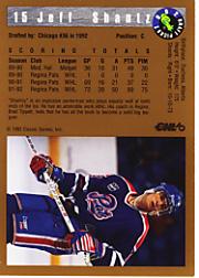 1992 Classic #15 Jeff Shantz back image