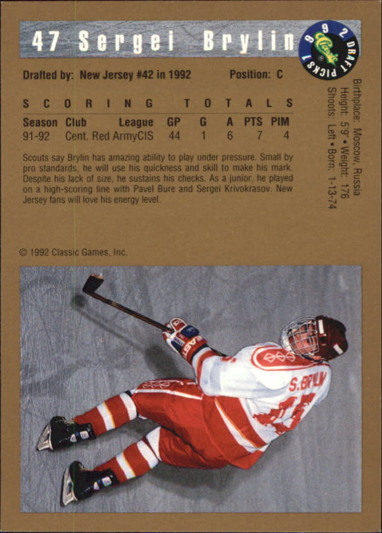 A8499- 1992 Classic Hockey Card #s 1-120 +Inserts -You Pick- 15+ FREE US SHIP - Picture 77 of 202