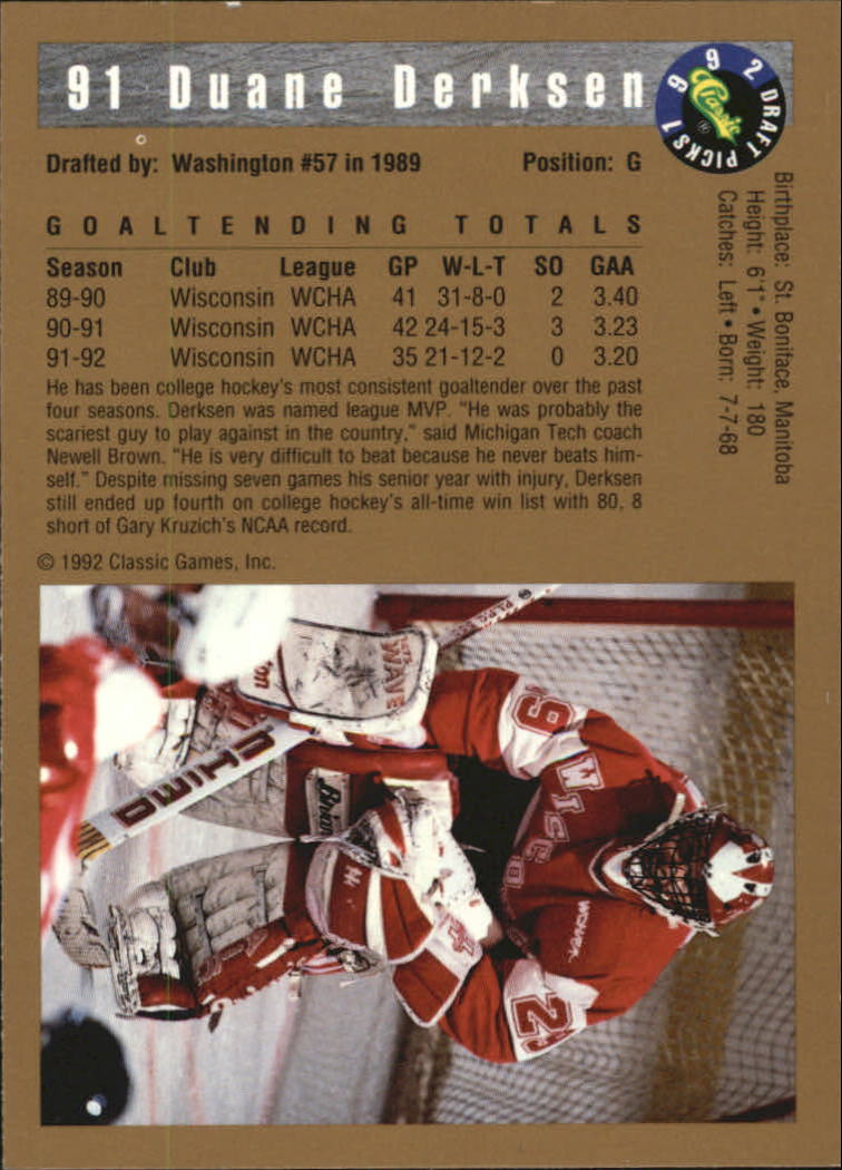 A8499- 1992 Classic Hockey Card #s 1-120 +Inserts -You Pick- 15+ FREE US SHIP - Picture 151 of 202