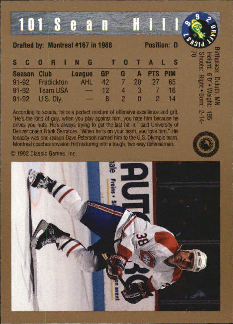 A8499- 1992 Classic Hockey Card #s 1-120 +Inserts -You Pick- 15+ FREE US SHIP - Picture 171 of 202