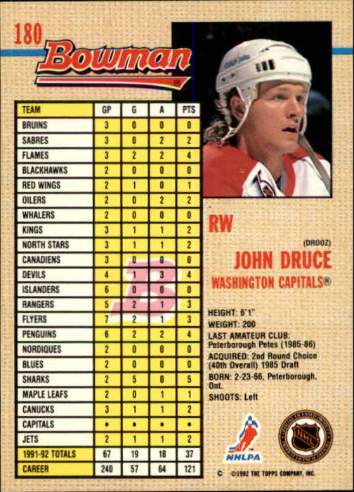 A8982- 1992-93 Bowman Hockey Karten 1-249 + Rookies -du Pick- 15 + Gratis US - Bild 335 von 407