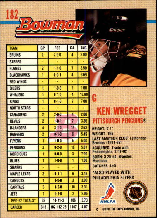 A8982- 1992-93 Bowman Hockey Karten 1-249 + Rookies -du Pick- 15 + Gratis US - Bild 339 von 407