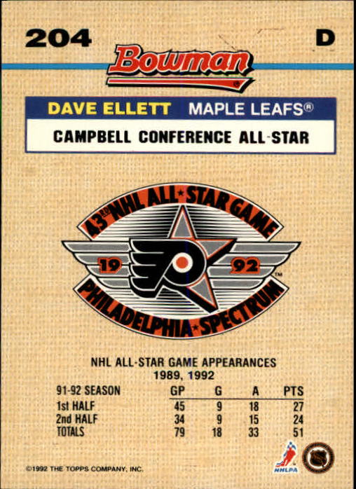 A8982- 1992-93 Bowman Hockey Karten 1-249 + Rookies -du Pick- 15 + Gratis US - Bild 371 von 407