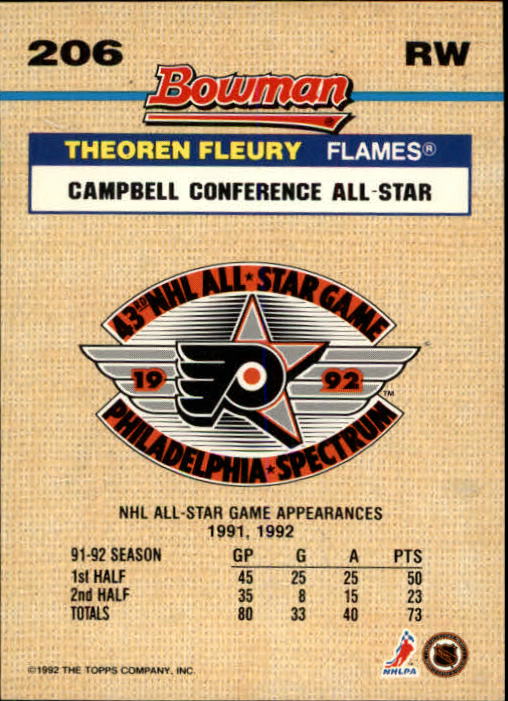 A8982- 1992-93 Bowman Hockey Karten 1-249 + Rookies -du Pick- 15 + Gratis US - Bild 373 von 407