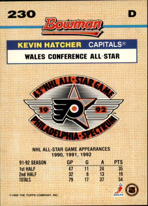 A8982- 1992-93 Bowman Hockey Karten 1-249 + Rookies -du Pick- 15 + Gratis US - Bild 387 von 407