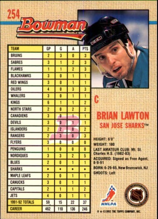 A8982- 1992-93 Bowman Hockey #s 250-442 +Rookies -You Pick- 15+ FREE US SHIP - Picture 9 of 373