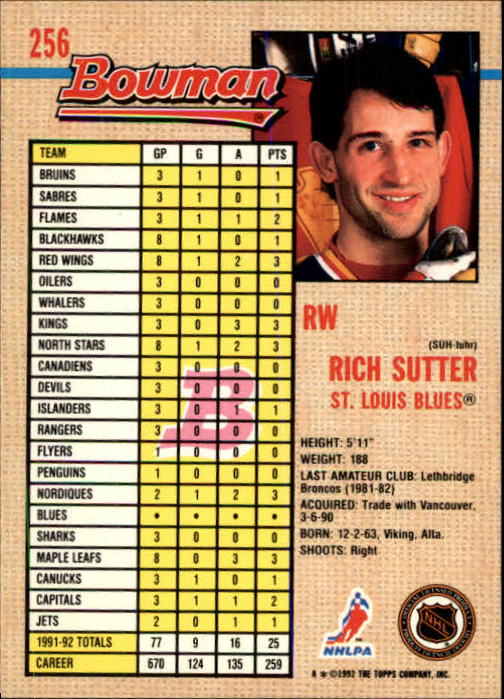 A8982- 1992-93 Bowman Hockey #s 250-442 +Rookies -You Pick- 15+ FREE US SHIP - Picture 13 of 373