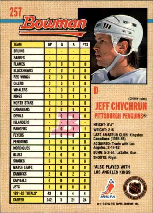 A8982- 1992-93 Bowman Hockey #s 250-442 +Rookies -You Pick- 15+ FREE US SHIP - Picture 15 of 373