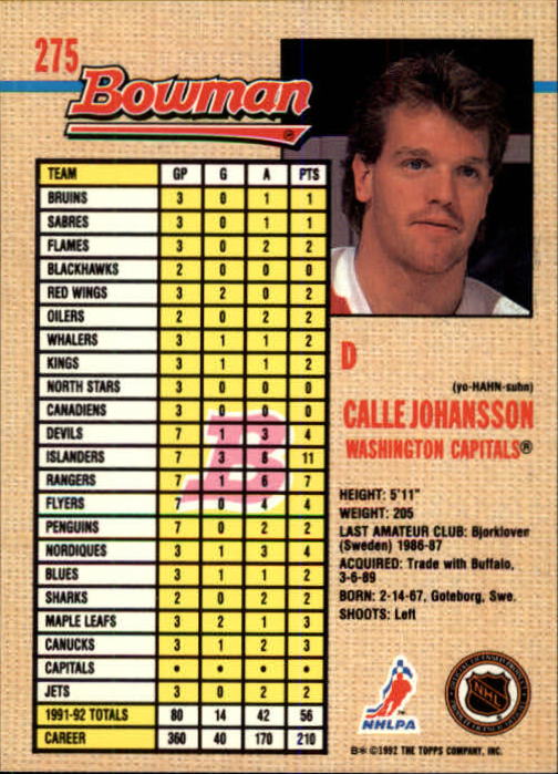 A8982- 1992-93 Bowman Hockey #s 250-442 +Rookies -You Pick- 15+ FREE US SHIP - Picture 51 of 373