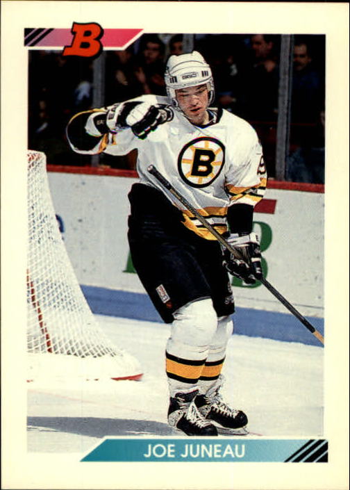 1992-93 Bowman #292 Joe Juneau UER/(back says shoots right; should be left)