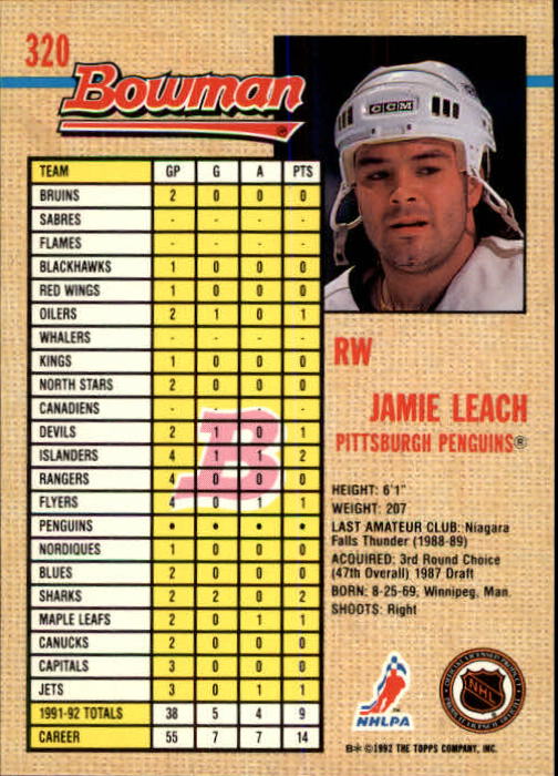 A8982- 1992-93 Bowman Hockey #s 250-442 +Rookies -You Pick- 15+ FREE US SHIP - Picture 137 of 373