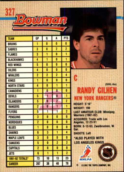 A8982- 1992-93 Bowman Hockey #s 250-442 +Rookies -You Pick- 15+ FREE US SHIP - Picture 151 of 373