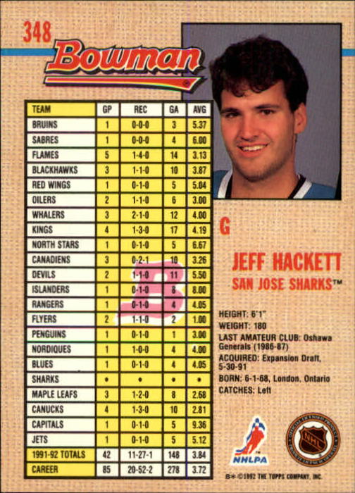 A8982- 1992-93 Bowman Hockey #s 250-442 +Rookies -You Pick- 15+ FREE US SHIP - Picture 193 of 373