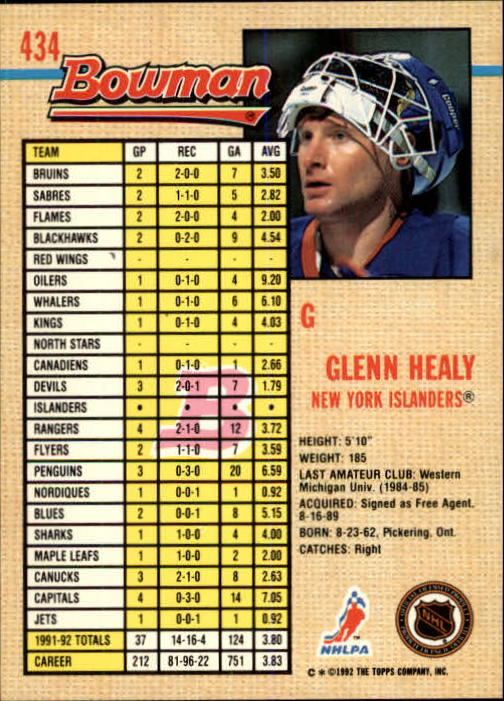 A8982- 1992-93 Bowman Hockey #s 250-442 +Rookies -You Pick- 15+ FREE US SHIP - Picture 357 of 373